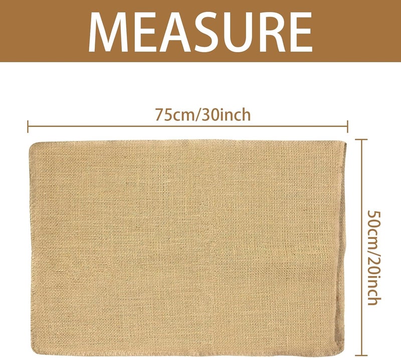 Zplontya أكياس خيش - 20" × 30" أكياس خيش طبيعية من الجوت، أكياس زراعة قابلة لإعادة الاستخدام لحمل الخضروات الجذرية، أكياس بطاطس قوية للحدائق وتخزين الطعام - Image 2
